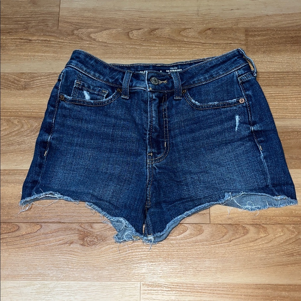 Old Navy Dark Blue Jean Shorts - Picture 2 of 6